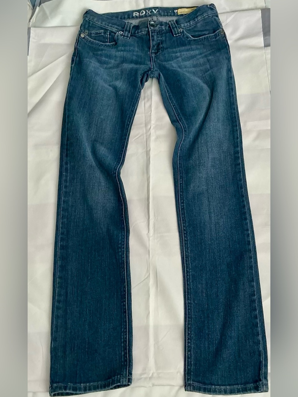 ROXY GOLD COAST Low Rise Skinny Jeans Size 5 Y2K 2009